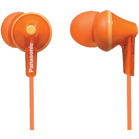 PANASONIC RP-HJE125-D HJE125 ErgoFit In-Ear Earbuds (Orange)