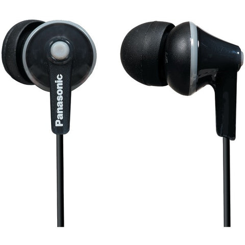 PANASONIC RP-HJE125-K HJE125 ErgoFit In-Ear Earbuds (Black)