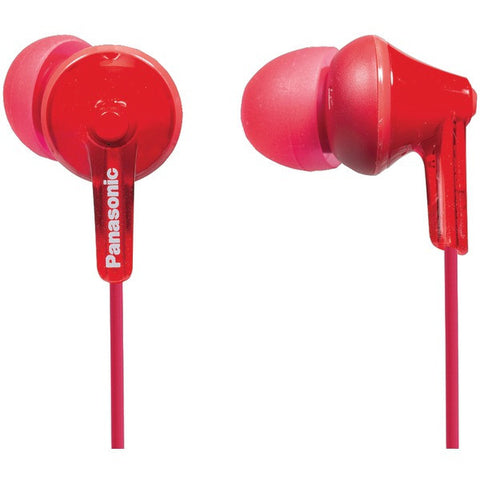 PANASONIC RP-HJE125-R HJE125 ErgoFit In-Ear Earbuds (Red)