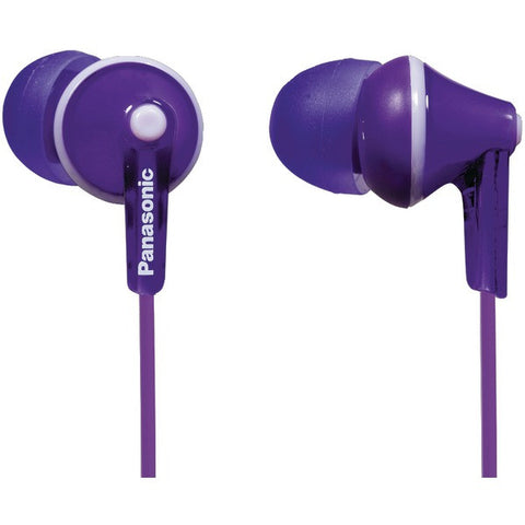 PANASONIC RP-HJE125-V HJE125 ErgoFit In-Ear Earbuds (Violet)