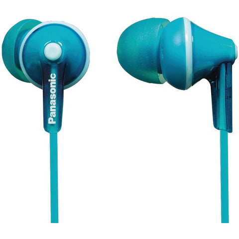 PANASONIC RP-HJE125-Z HJE125 ErgoFit In-Ear Earbuds (Turquoise Blue)