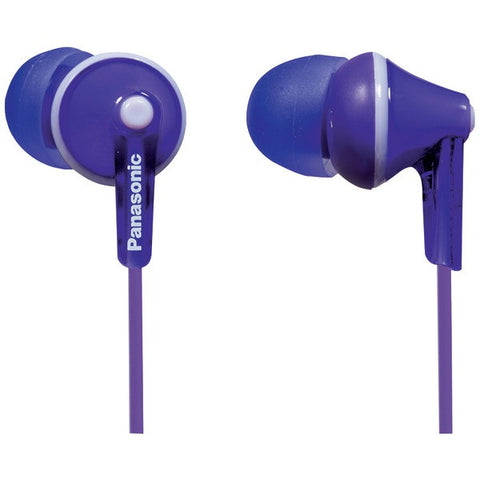 PANASONIC RP-TCM125-V TCM125 Earbuds with Remote & Microphone (Purple)