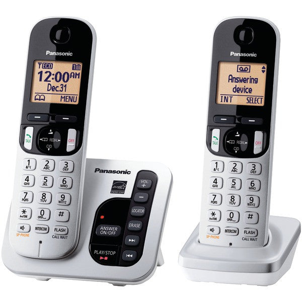 PANASONIC KX-TGC222S DECT 6.0 Plus Expandable Digital Cordless Answering System (2-Handset System)