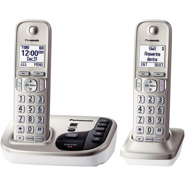 PANASONIC KX-TGD222N DECT 6.0 Plus Expandable Digital Cordless Answering System (2-Handset System)