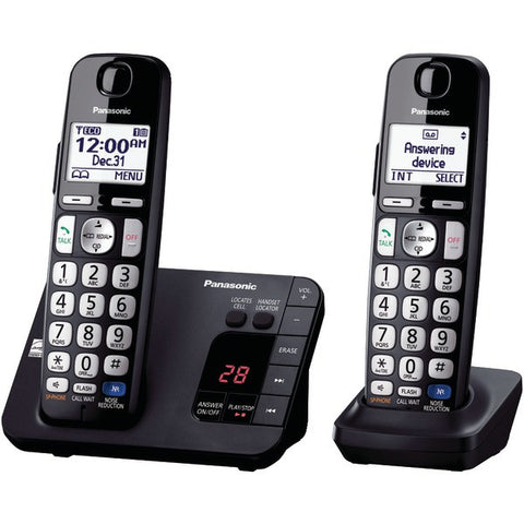 PANASONIC KX-TGE232B DECT 6.0 Plus Expandable Digital Cordless Answering System (2-Handset System)