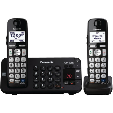 PANASONIC KX-TGE243B DECT 6.0 Plus Expandable Digital Cordless Answering System (3-Handset System)
