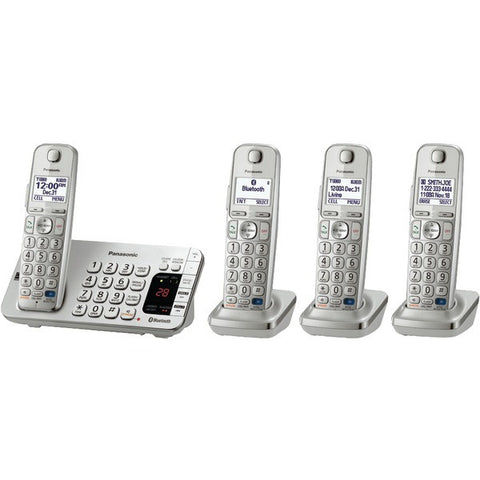 PANASONIC KX-TGE274S DECT 6.0 Link2Cell(R) Bluetooth(R) Phone System (4-Handset System)