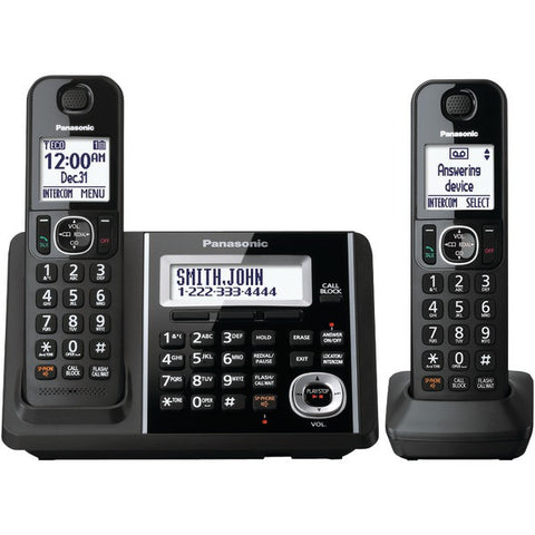 PANASONIC KX-TGF342B DECT 6.0 1.9 GHz Expandable Digital Cordless Phone System (2 Handsets)
