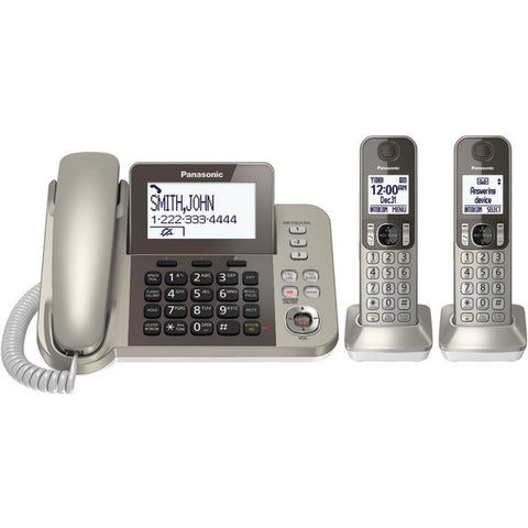 PANASONIC KX-TGF352N DECT 6.0 Corded-Cordless Phone System with Caller ID & Answering System (2 Handsets)
