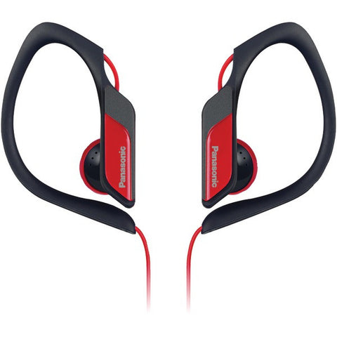 PANASONIC RP-HS34-R Sweat-Resistant Sports Earbuds (Red)