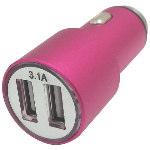 Xavier CAR-USB2-PK 3.1-Amp Dual Car Charger (Pink)