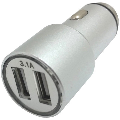 Xavier CAR-USB2-SL 3.1-Amp Dual Car Charger (Silver)