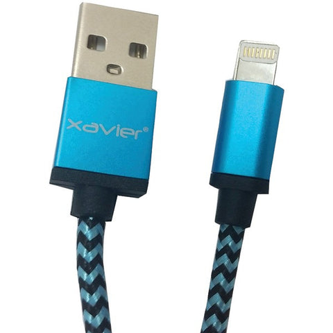 Xavier LIGHTBL-06 Lightning(R) to USB Cable, 6ft (Blue)