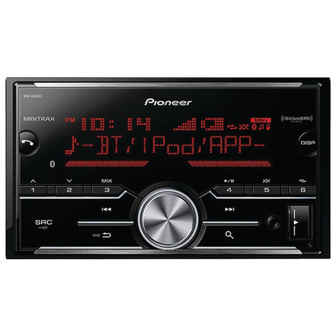 PIONEER MVH-X690BS Double-DIN In-Dash Digital Media Receiver with Bluetooth(R), MIXTRAX(R) & SiriusXM(R) Ready