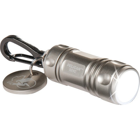PELICAN 018100-0100-180 16-Lumen ProGear(TM) 1810 LED Keychain Flashlight (Silver)