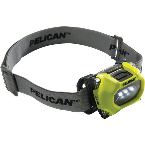PELICAN 027450-0100-245 33-Lumen 2745 Safety-Approved 3-Mode LED Headlamp (Yellow)