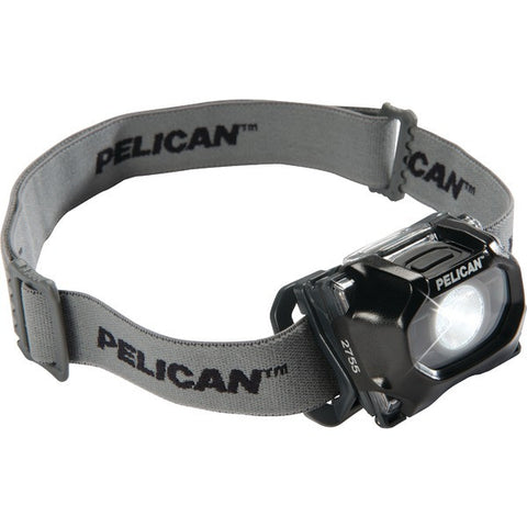 PELICAN 027550-0100-110 72-Lumen 2755 Safety-Approved 3-Mode LED Headlight (Black)