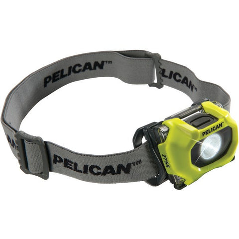 PELICAN 027550-0100-245 72-Lumen 2755 Safety-Approved 3-Mode LED Headlight (Yellow)