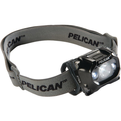 PELICAN 027650-0100-110 105-Lumen 2765 Safety-Approved 3-Mode LED Headlight (Black)