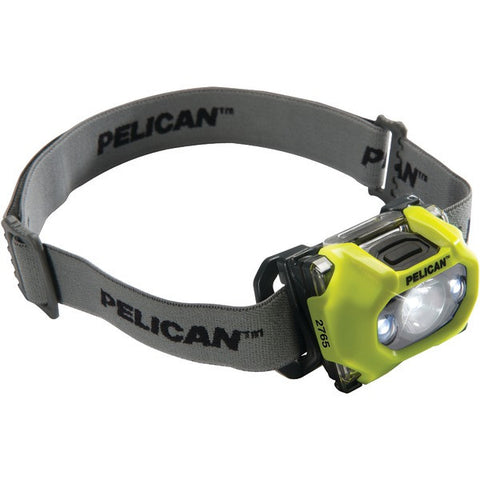 PELICAN 027650-0100-245 105-Lumen 2765 Safety-Approved 3-Mode LED Headlight (Yellow)