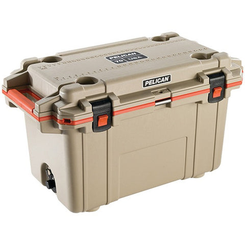 PELICAN 70Q-2-TANORG 70-Quart Elite Deluxe Cooler (Beige)