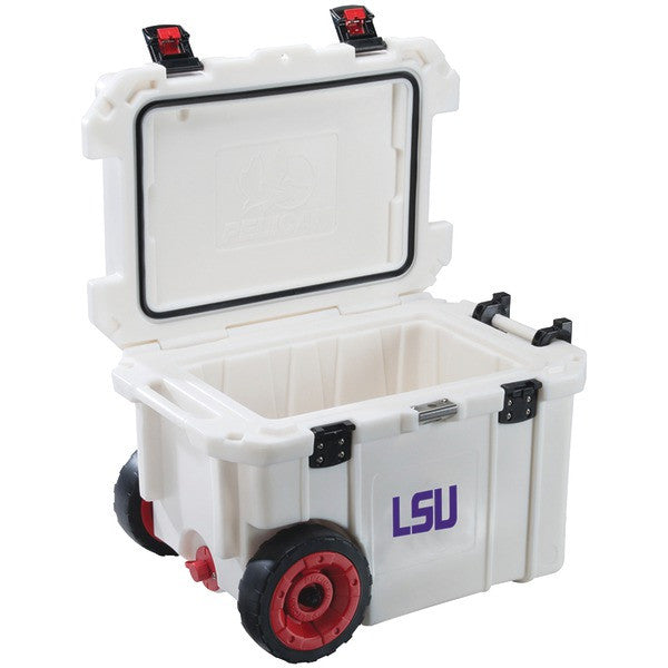 PELICAN CC-19321-45QWT Louisiana State University Tigers(R) Elite Wheeled Cooler