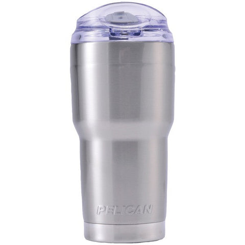 PELICAN TRAV-SD22-SLV 22-Ounce Sliding-Lid Traveler(TM) Tumbler (Silver)