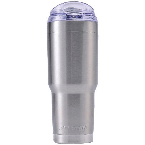 PELICAN TRAV-SD32-SLV 32-Ounce Sliding-Lid Traveler(TM) Tumbler (Silver)