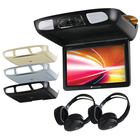 PLANET AUDIO P10.1ES 10.1" Ceiling-Mount TFT DVD Player with Built-in IR & FM Transmitters & 3 Color Housings