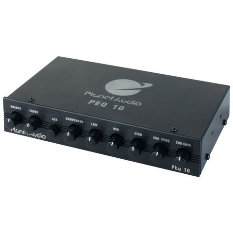 PLANET AUDIO PEQ10 Half-DIN 4-Band Graphic Equalizer