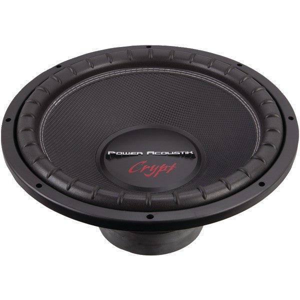 POWER ACOUSTIK CW2-154 Crypt Series Dual Voice-Coil Subwoofer (15", 2,200 Watts)