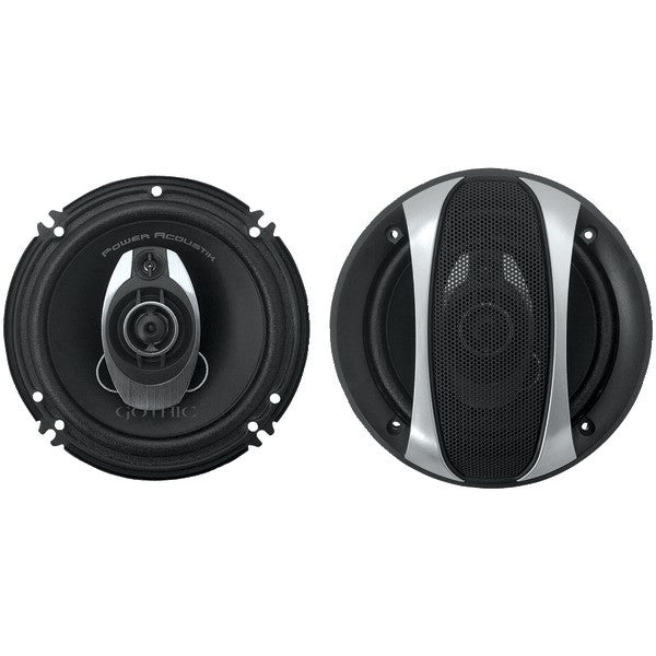 POWER ACOUSTIK GF-653 Gothic Series Coaxial Speakers (6.5", 2 Way, 350 Watts)