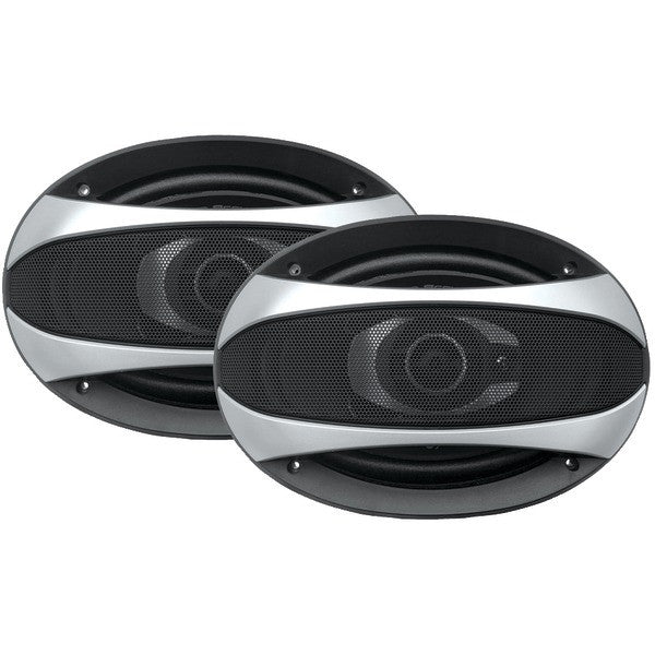 POWER ACOUSTIK GF-693 Gothic Series Coaxial Speakers (6" x 9", 3 Way, 500 Watts)