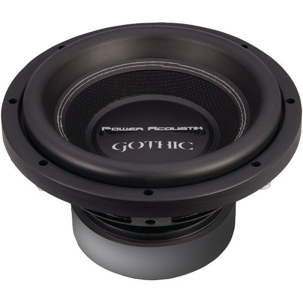 POWER ACOUSTIK GW3-10 Gothic Series 2ohm Dual Voice-Coil Subwoofer (10", 2,200 Watts)