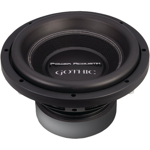 POWER ACOUSTIK GW3-10 Gothic Series 2ohm Dual Voice-Coil Subwoofer (10", 2,200 Watts)