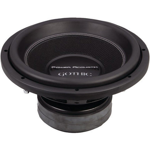 POWER ACOUSTIK GW3-12 Gothic Series 2ohm Dual Voice-Coil Subwoofer (12", 2,500 Watts)