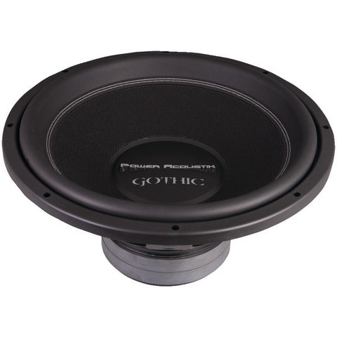 POWER ACOUSTIK GW3-15 Gothic Series 2ohm Dual Voice-Coil Subwoofer (15", 3,000 Watts)