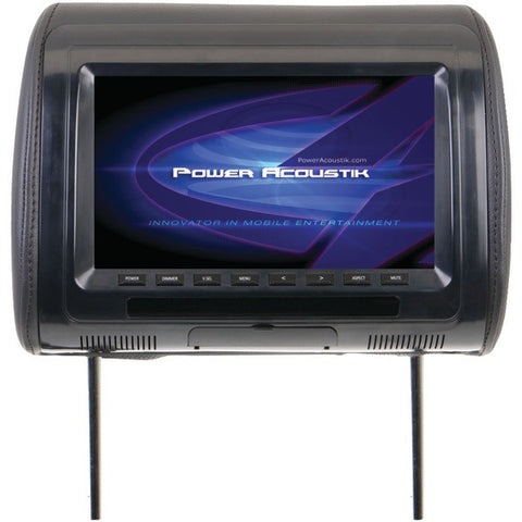 POWER ACOUSTIK H-91CC Universal Headrest Monitor with IR Transmitter & 3 Interchangeable Skins (9")