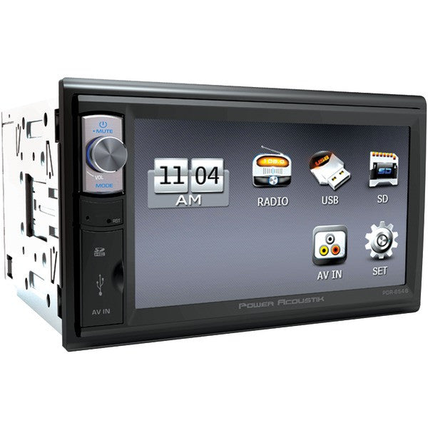 POWER ACOUSTIK PDR-654B 6.5" Double-DIN In-Dash Multimedia Receiver (With Bluetooth(R))