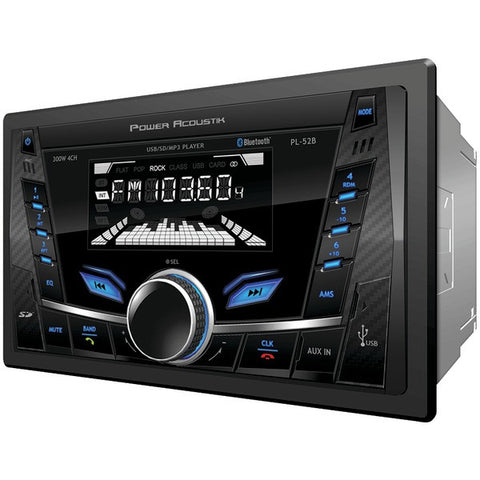 POWER ACOUSTIK PL-52B Double-DIN In-Dash Digital Audio Receiver with Bluetooth(R)