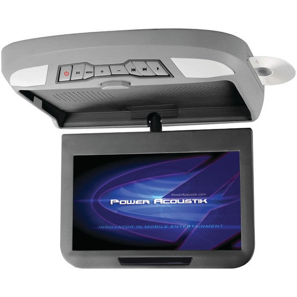 POWER ACOUSTIK PMD-102X 10.2" Ceiling-Mount Swivel DVD Entertainment System with IR & FM Transmitters & 3 Interchangeable Skins