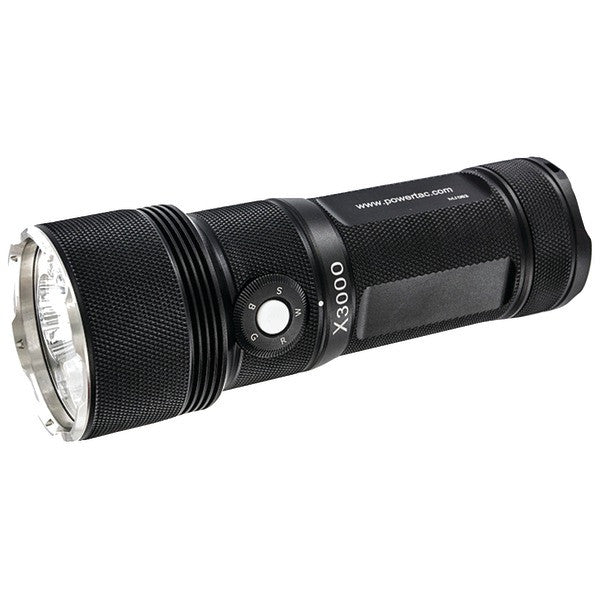 POWERTAC X3K-G2 3,000-Lumen X3000 Gen II Flashlight-Mobile Charger