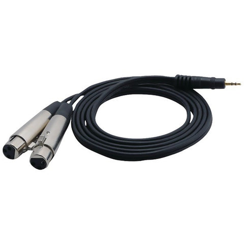 PYLE PRO PCBL38FT6 12-Gauge 3.5mm Male to Dual XLR Female Cable, 6ft