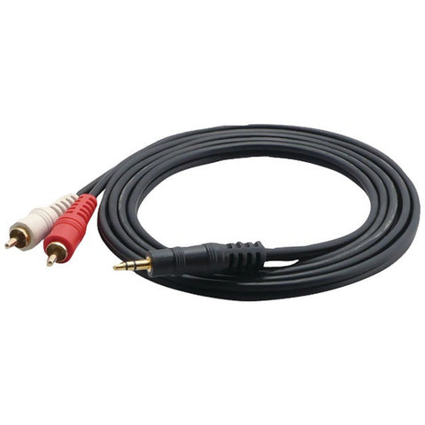 PYLE PRO PCBL42FT6 12-Gauge RCA Male to 3.5mm Male Cable, 6ft