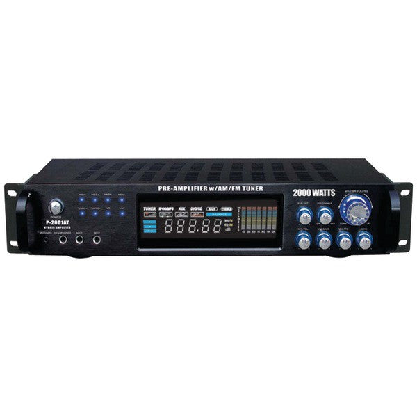 PYLE PRO P2001AT Hybrid Amp & AM-FM Tuner (2,000 Watt)