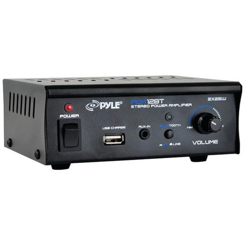 PYLE HOME PCA12BT 25-Watt Mini Blue Series Bluetooth(R) Stereo Power Amp