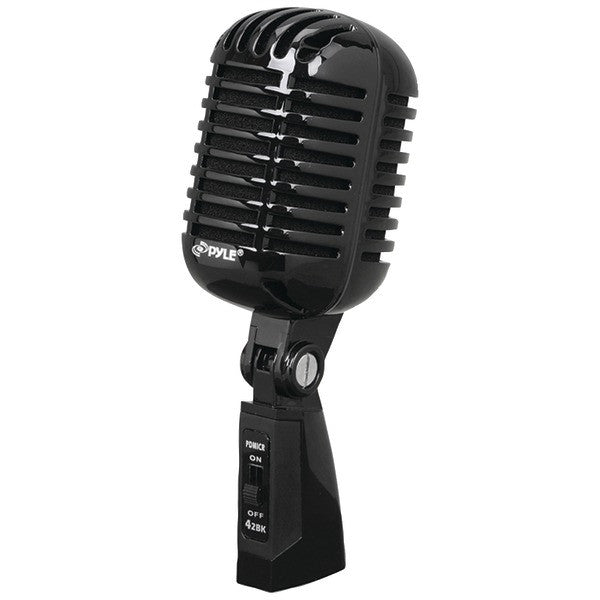 PYLE PRO PDMICR42BK Classic Retro Vintage-Style Dynamic Vocal Microphone (Black)