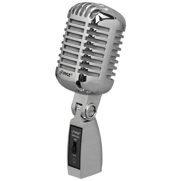 PYLE PRO PDMICR68SL Classic Die-Cast Metal Retro-Style Dynamic Vocal Microphone