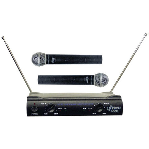 PYLE PRO PDWM2500 Dual VHF Wireless Microphone System