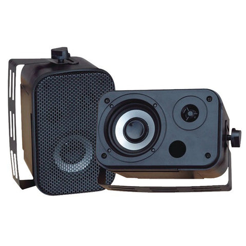 PYLE PRO PDWR30B 3.5'' Indoor-Outdoor Waterproof Speakers (Black)